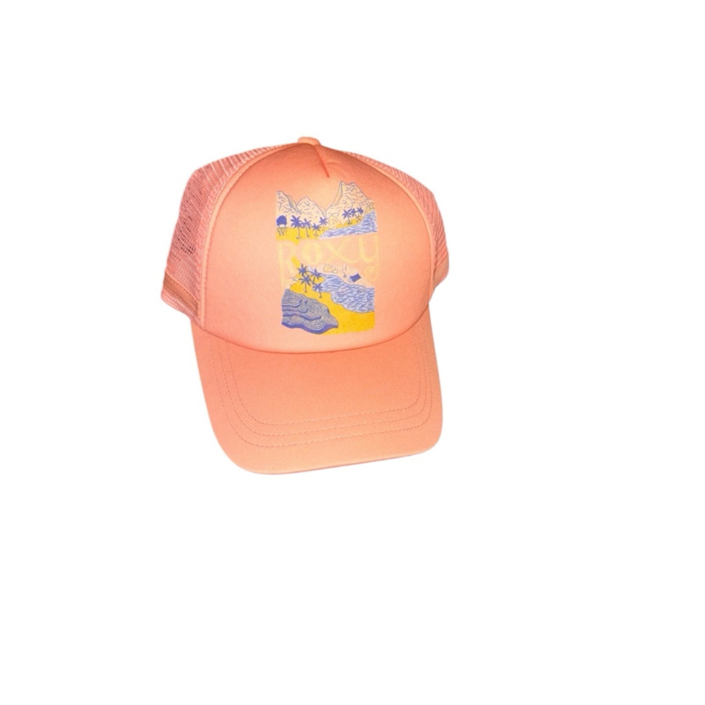 ROXY Unisex trucker SnapBack Hat Pink OSFA Multicolor